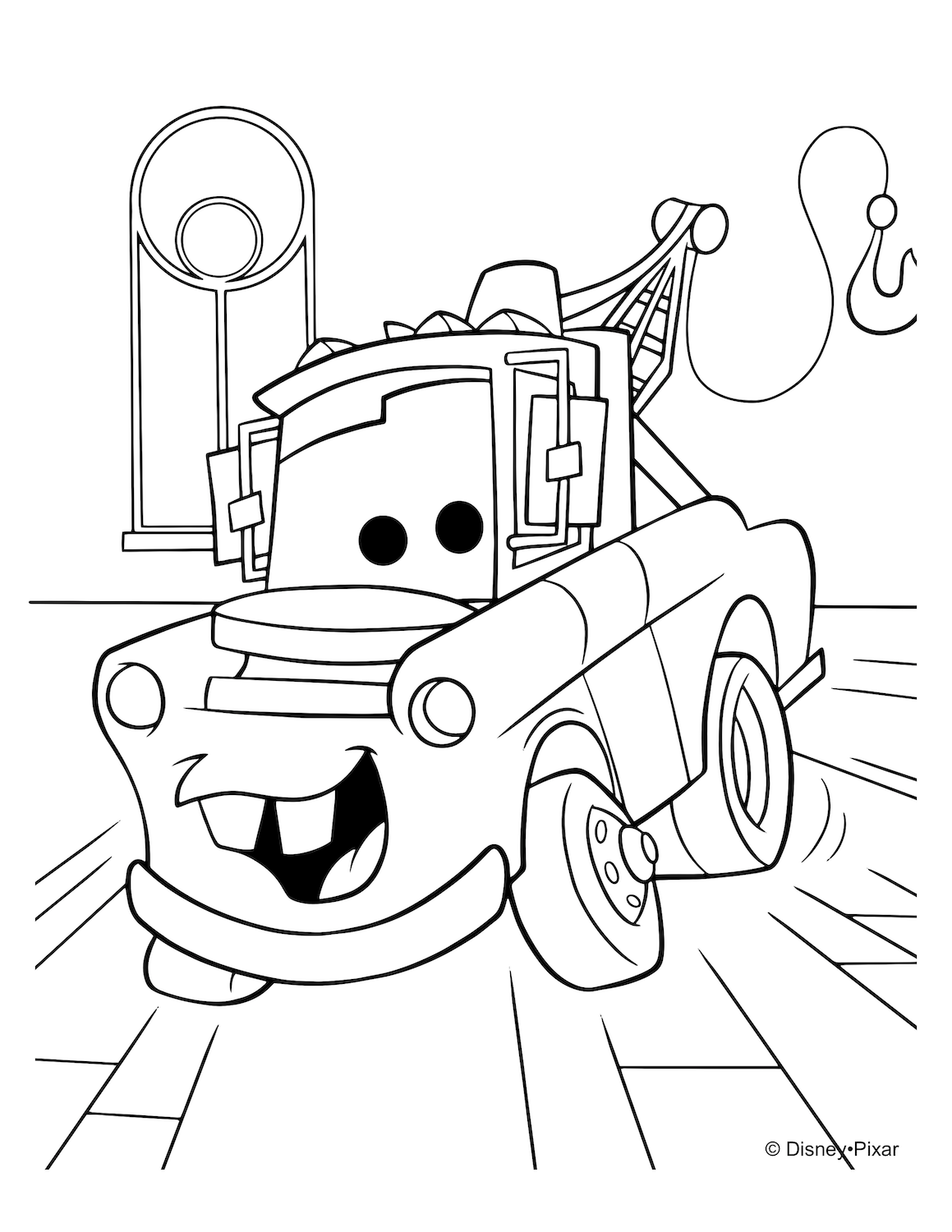Download FREE Disney Cars Coloring Pages