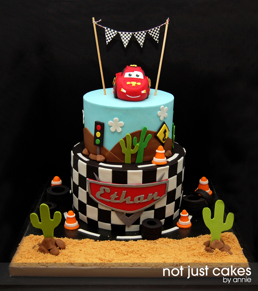 Lightning Mcqueen Cars Cake | Cars Theme Cake – Liliyum Patisserie & Cafe