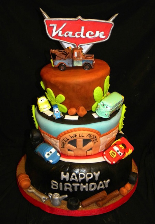 Disney's Cars 2 World Grand Prix Edible Icing Cake Topper - Walmart.com