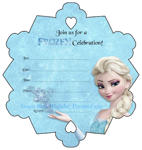 Frozen Birthday Party Invitation Template Free Telegraph