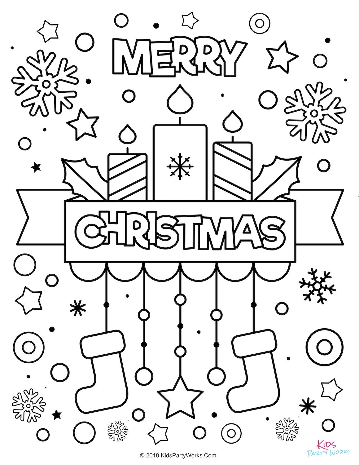 Printable Mini Christmas Coloring Books : Color and cut out the