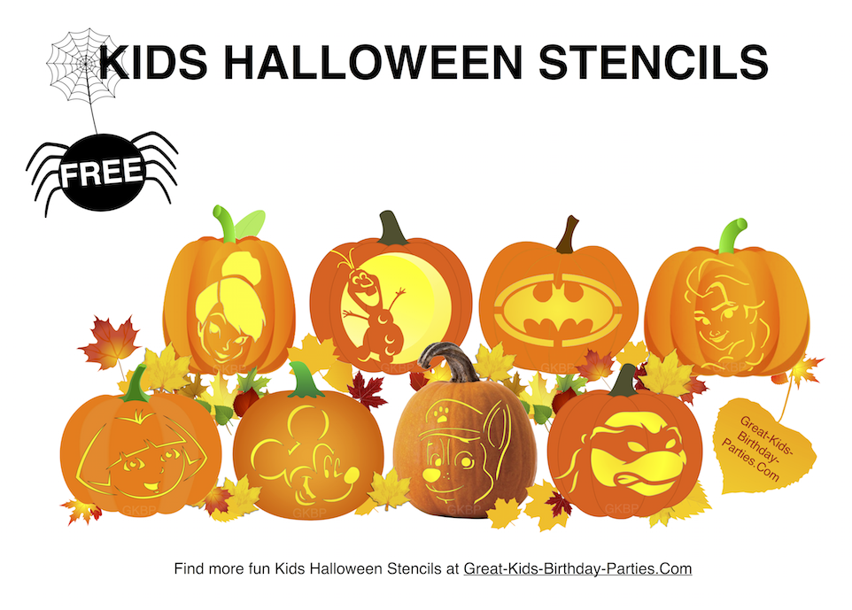 kids pumpkin stencil