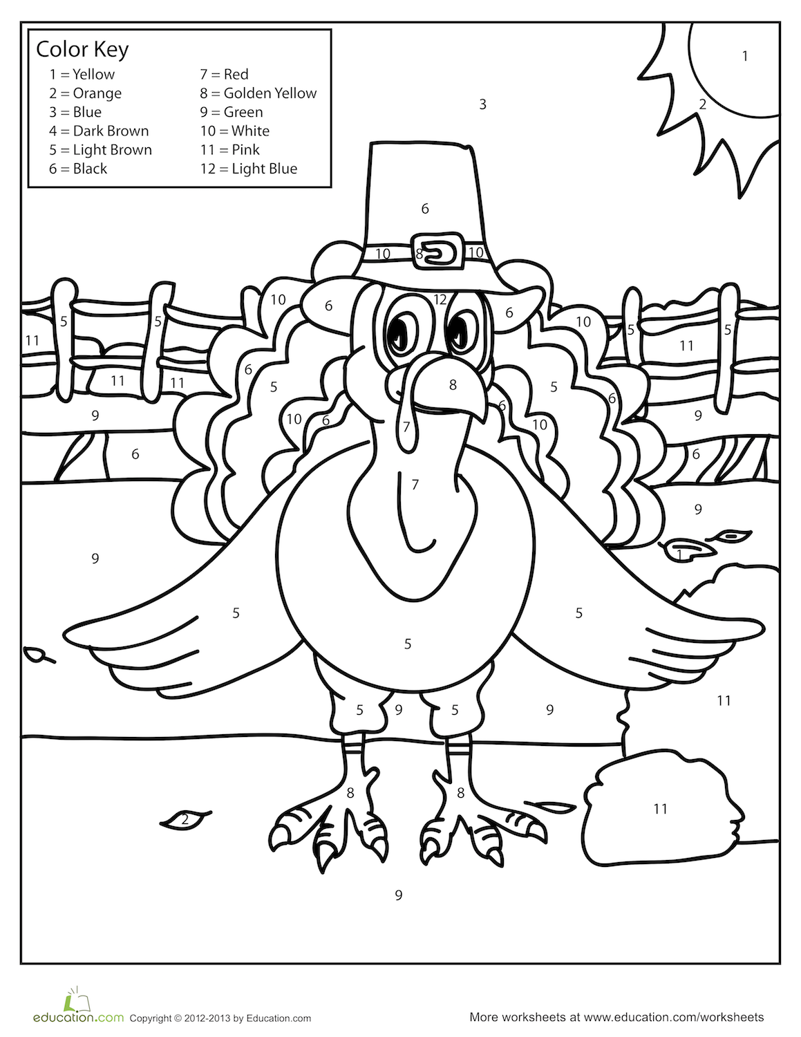 Thanksgiving Coloring Pages