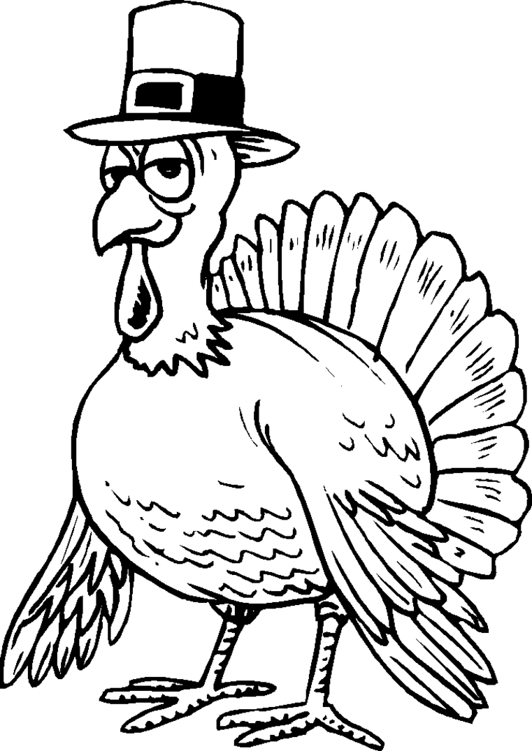 kids turkey coloring pages