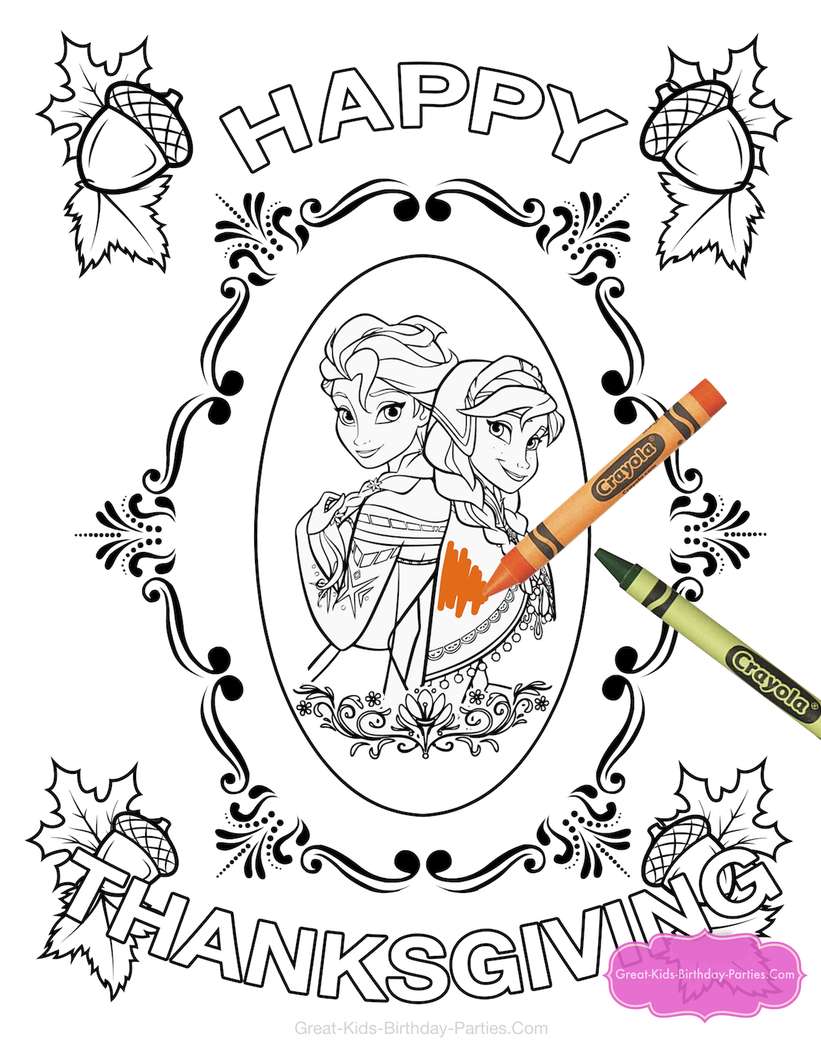thanksgiving kindergarten coloring pages
