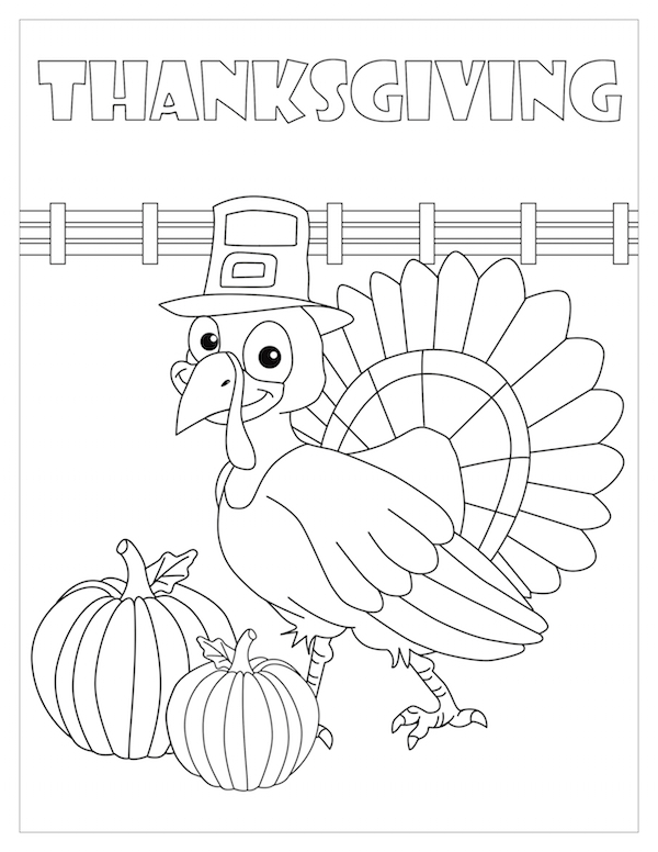 Free Kids Printables Thanksgiving Coloring