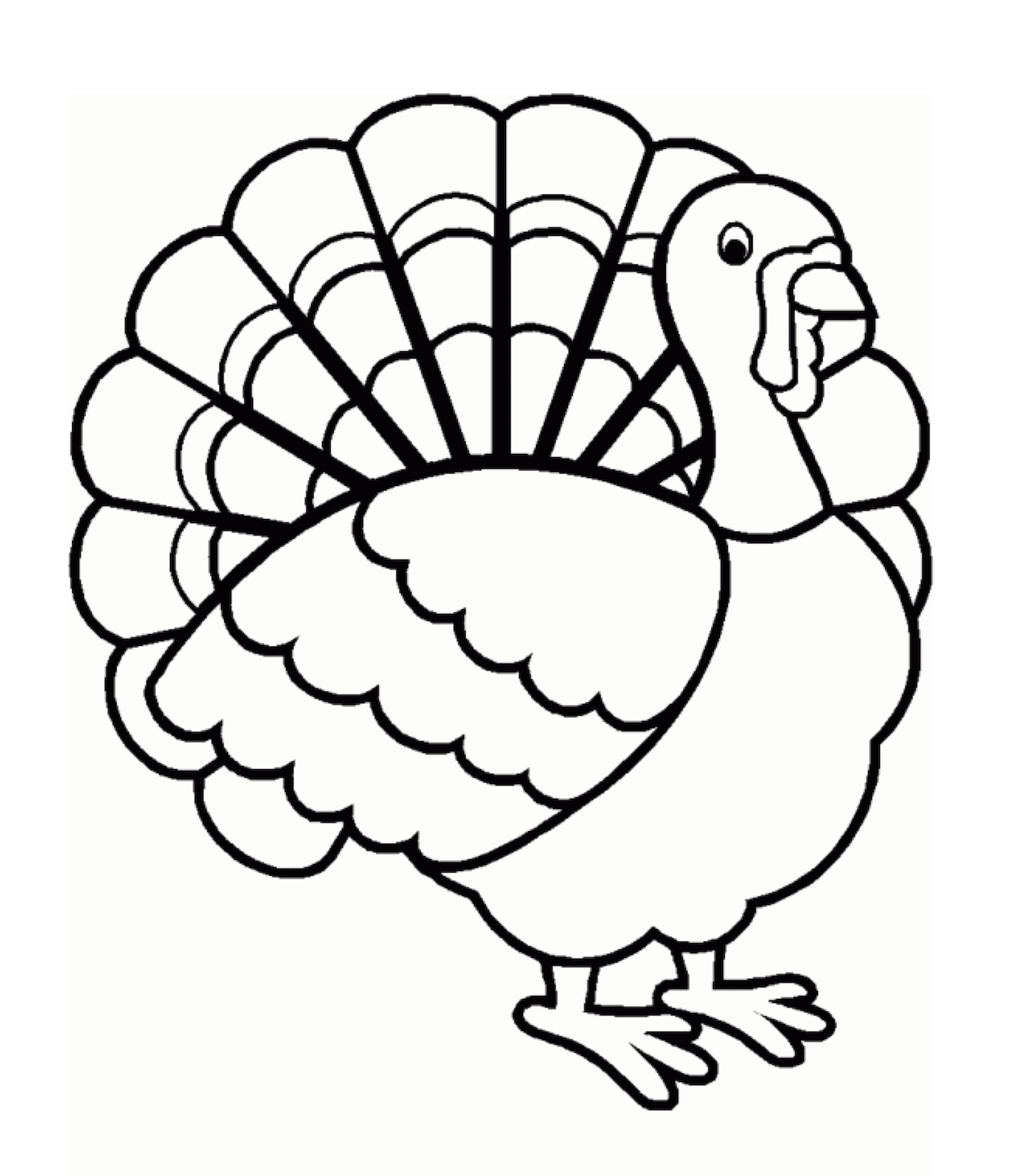 featherless turkey coloring pages