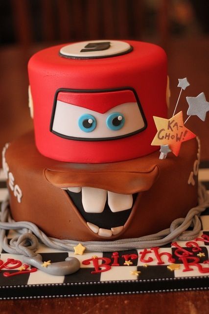 Cars birthday cake, Disney cars birthday, Disney cars cake